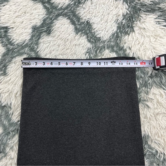 Fabletics Women’s Cloud Seamless High Waisted Midi Pencil Skirt Black Heather XL - Picture 7 of 13